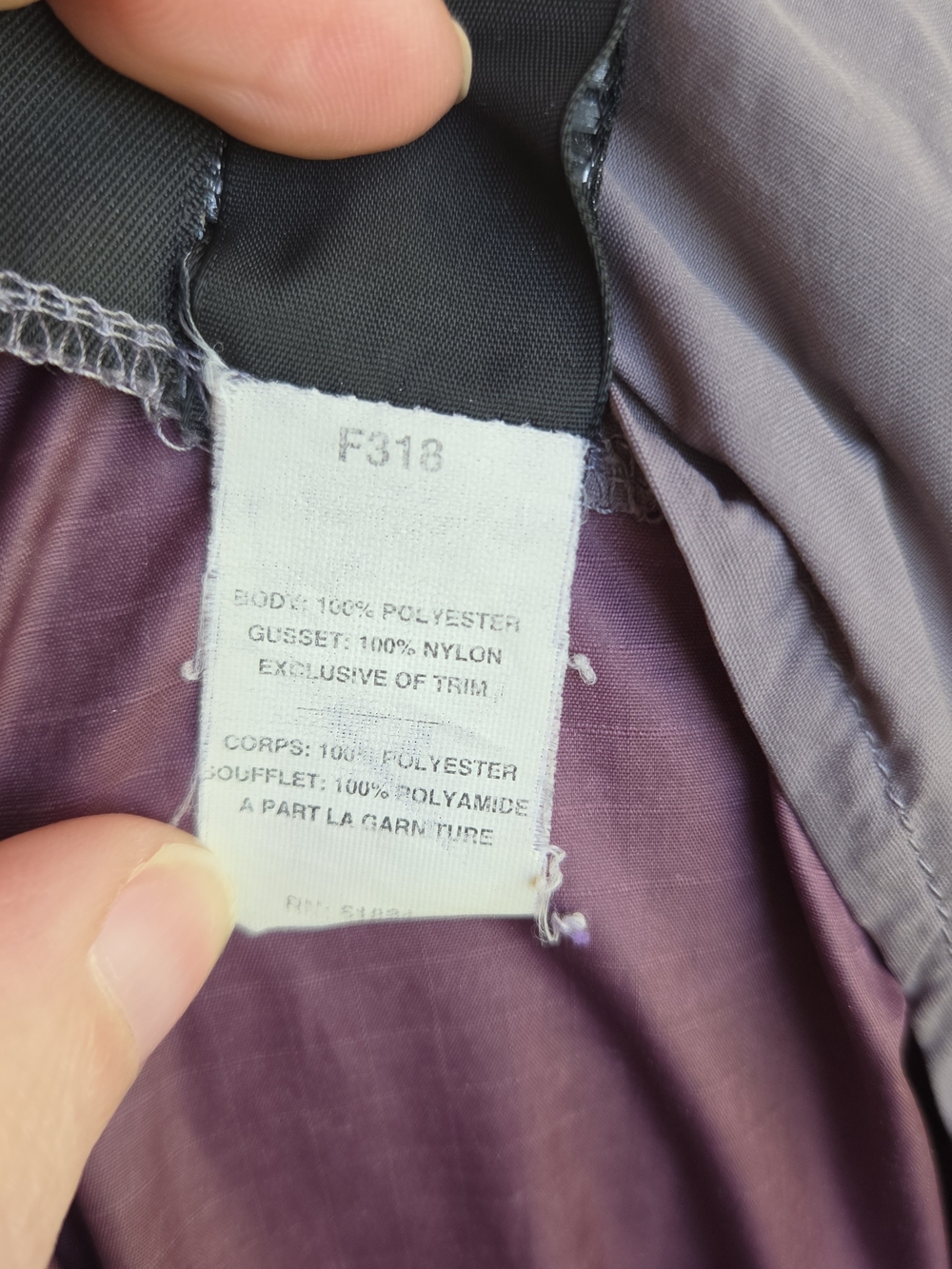Vtg Patagonia Womens Lightweight Jacket Windbreaker Zip Up Purple Gray Size M - Picture 7 of 10
